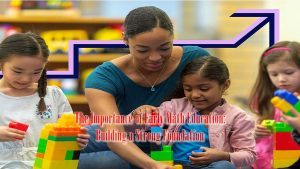 The Importance of Early Math Education: Building a Strong Foundation